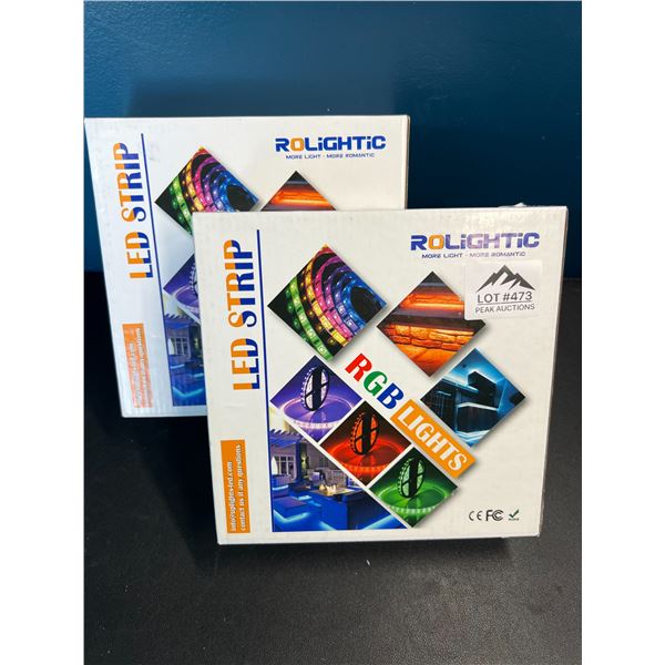 Lot of 2 Rolightic RGB Light Strips - 32.8' FEET EACH!