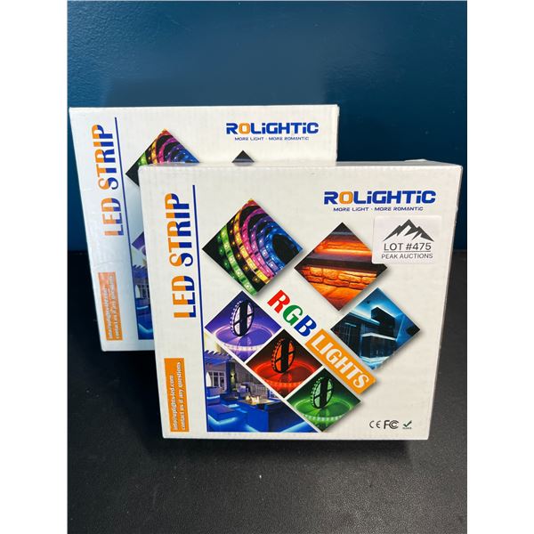Lot of 2 Rolightic RGB Light Strips - 32.8' FEET EACH!
