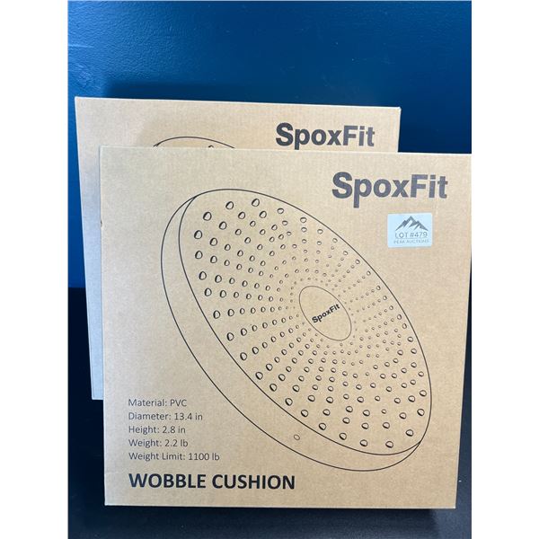 Lot of 2 SpoxFit Wobble Cushions - Physio or Exercise