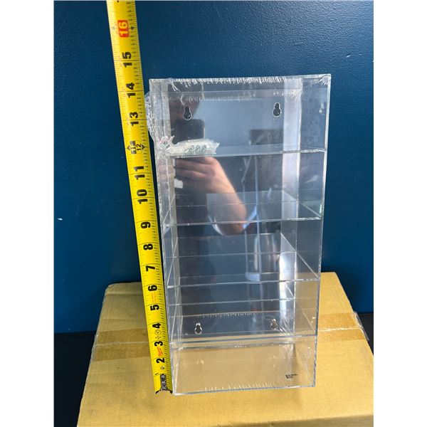 Lot of 1 Acrylic Mirror Backed Shelf - 5 Tiers