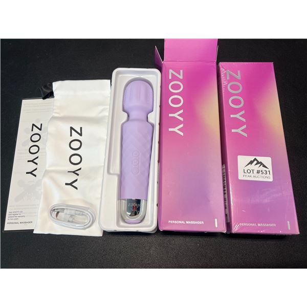 Lot of 2 Zooyy Rechargeable Personal Massagers/Adult Sex Toys for Women - Quiet & Waterpoof