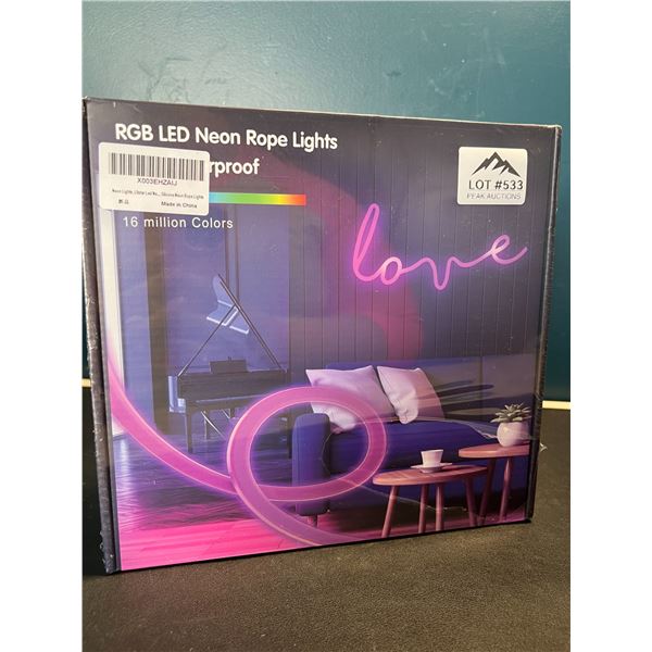 Lot of 1 RGB LED Silicone Neon Rope Light Kit