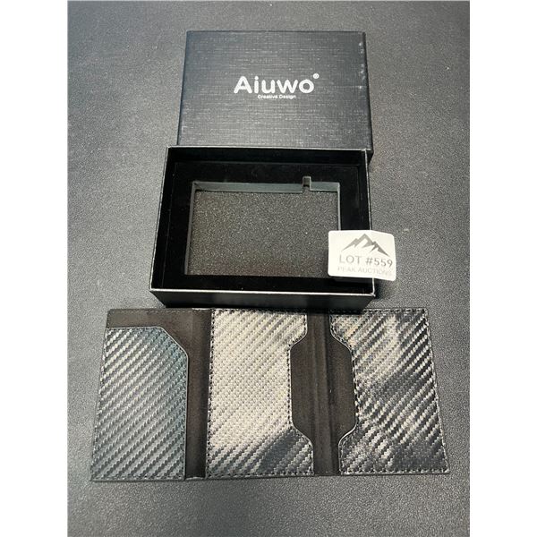 Lot of 1 Carbon Style Minimalist Slim Wallet - Quick Eject