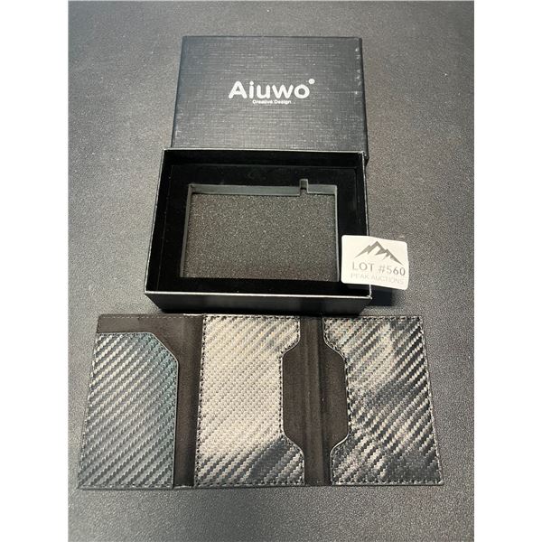 Lot of 1 Carbon Style Minimalist Slim Wallet - Quick Eject