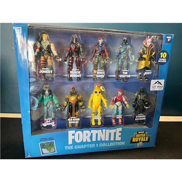 Lot of 1 Fortnite The Chapter 1 Collection 11PC Toy Figure Set