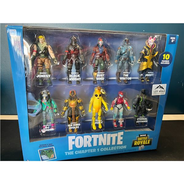 Lot of 1 Fortnite The Chapter 1 Collection 11PC Toy Figure Set