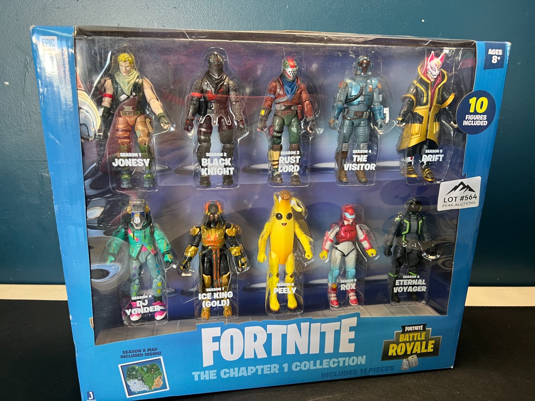 Lot of 1 Fortnite The Chapter 1 Collection 11PC Toy Figure Set