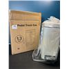 Image 1 : Lot of 1 Pedal Trash Can (1.3gal) - Cream Colour