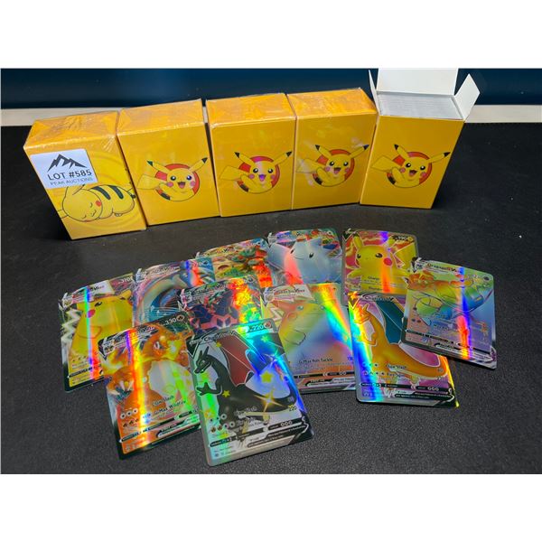 Lot of 5 Packs of Pokemon Cards - Fan Art Foil Cards