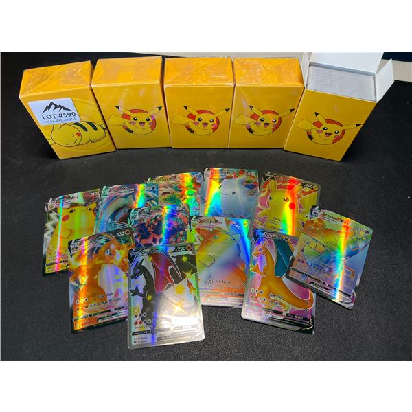 Lot of 5 Packs of Pokemon Cards - Fan Art Foil Cards