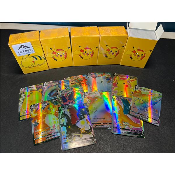 Lot of 5 Packs of Pokemon Cards - Fan Art Foil Cards