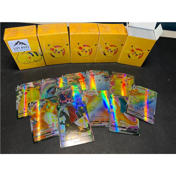 Lot of 5 Packs of Pokemon Cards - Fan Art Foil Cards