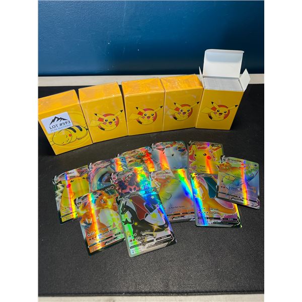 Lot of 5 Packs of Pokemon Cards - Fan Art Foil Cards