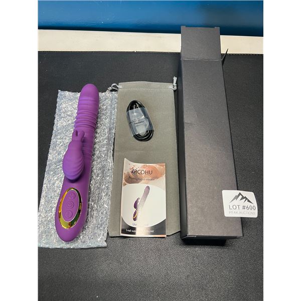 Lot of 1 Thrusting/Moving & Vibrating "Rabbit" Style Rechargeable Sex Toy