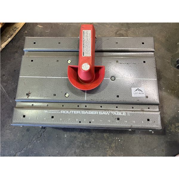 Lot of 1 Router/Saber Saw Table - Used
