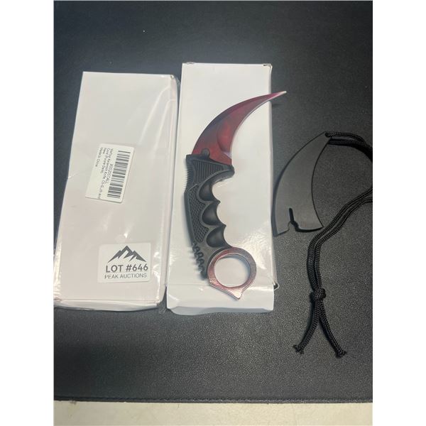 Lot of 2 Karambit Knives