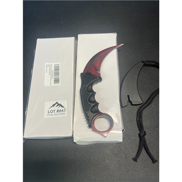 Lot of 2 Karambit Knives