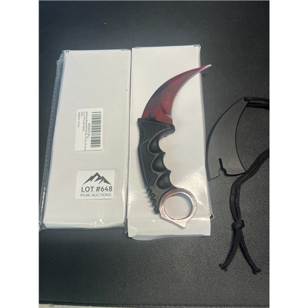Lot of 2 Karambit Knives