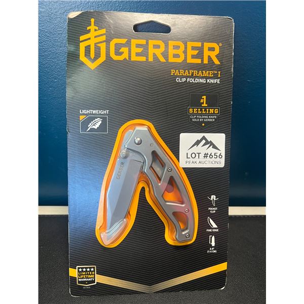 Lot of 1 Gerber Parframe I Clip Folding Knife