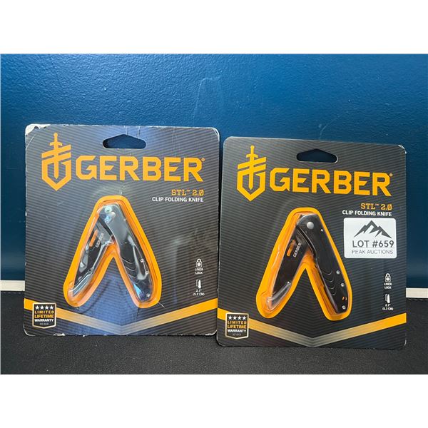 Lot of 2 Gerber STL 2.0 Clip Folding Knives