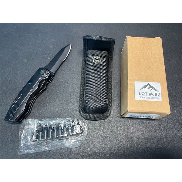 Lot of 1 Outdoor Multi-Tool/Pocket Knife