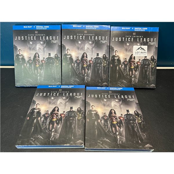 Lot of 5 Blu-Ray Justice League DVD's