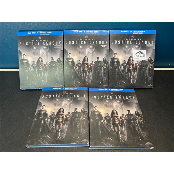 Lot of 5 Blu-Ray Justice League DVD's
