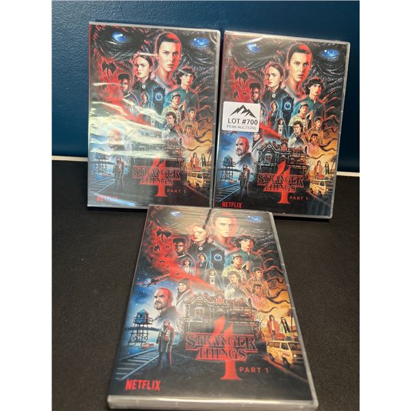 Lot of 3 Stranger Things 4 Part I DVD's