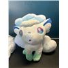 Image 2 : Lot of 2 Alolan Vulpix Pokemon Plushies - 8 inches tall
