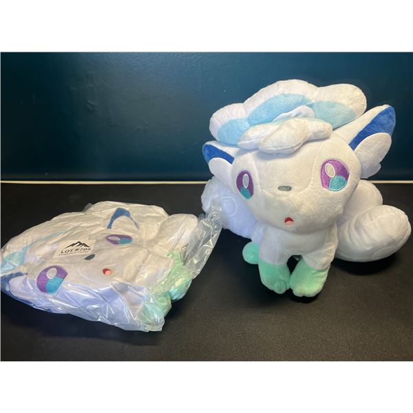 Lot of 2 Alolan Vulpix Pokemon Plushies - 8 inches tall