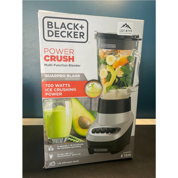 Lot of 1 Black+Decker Power Crush Multi-Function Kitchen Blender