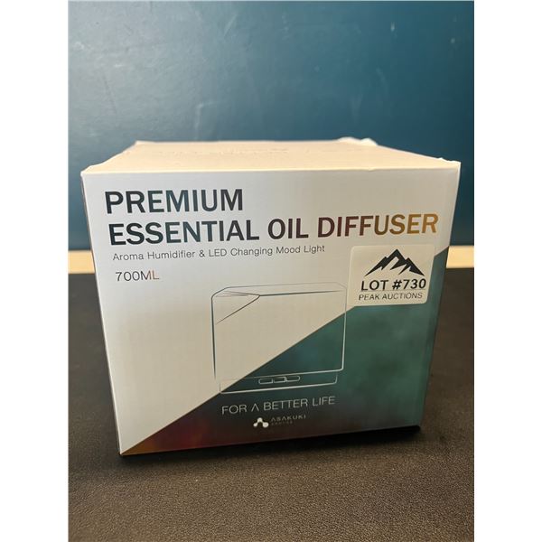 Lot of 1 Asakuki Premium Essential Oil Aroma Diffuser w/ 7 LED Light Colours