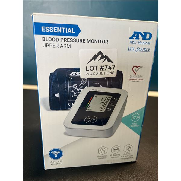 Lot of 1 Upper Arm Blood Pressure Monitor