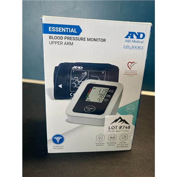 Lot of 1 Upper Arm Blood Pressure Monitor