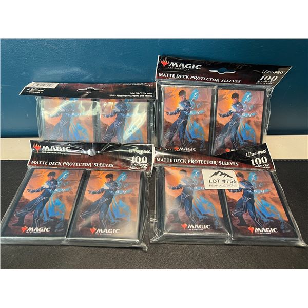 Lot of 4 Packs of Magic the Gatherinc Matte Deck Protector Sleeves (100 per pack)
