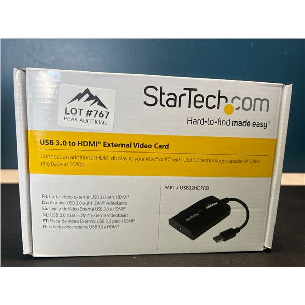 Lot of 1 StarTech Usb 3.0 to HDMI External Video Card