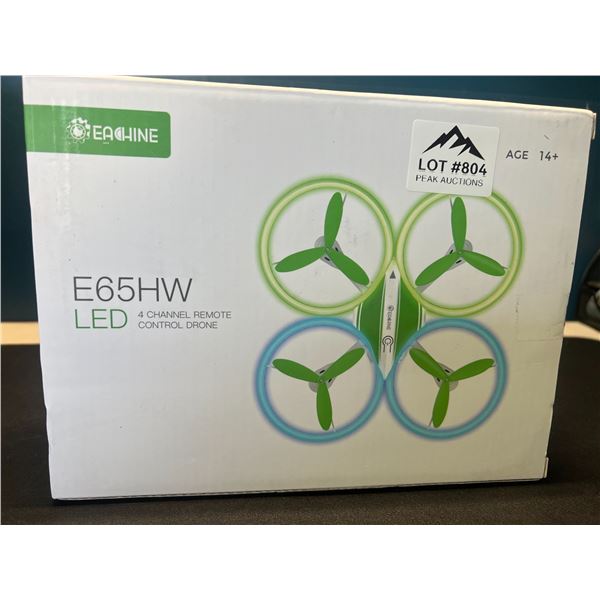 Lot of 1 Eachine E65HW LED 4-Channel Remote Control Drone