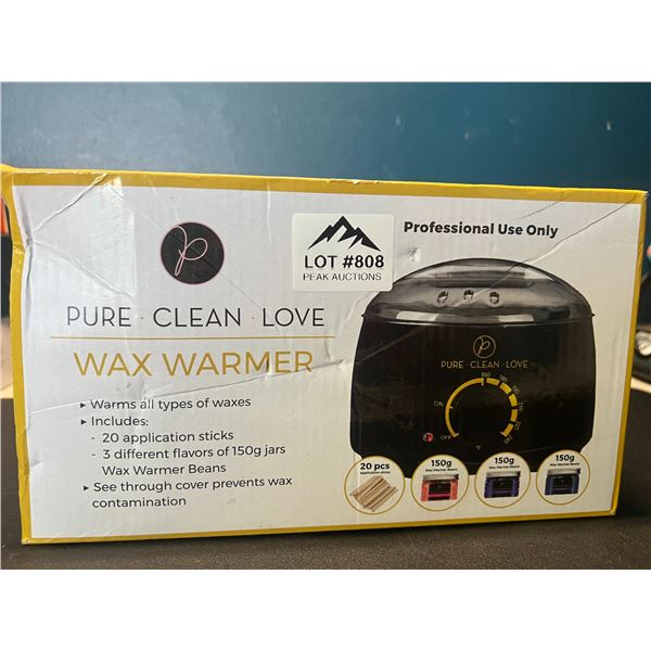 Lot of 1 Wax Warmer/Hair Removal Waxing Kit w/ Wax Beans & Pot - Brand New!