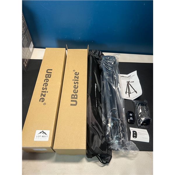 Lot of 2 Ubeesize TR50 50inch Adjustable Tripod Stands w/ Bluetooth Remote Control