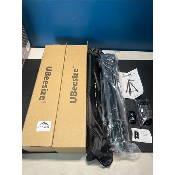 Lot of 2 Ubeesize TR50 50inch Adjustable Tripod Stands w/ Bluetooth Remote Control