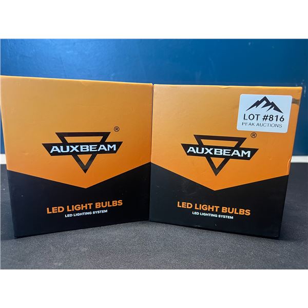 Lot of 2 Sets of Auxbeam LED H11 Headlight Bulbs