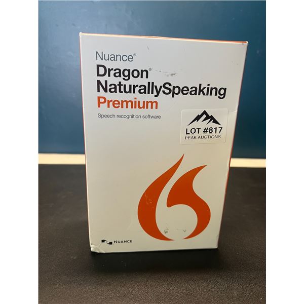 Lot of 1 Nuance Dragon - NaturallySpeaking Premium Speech Recognition Software