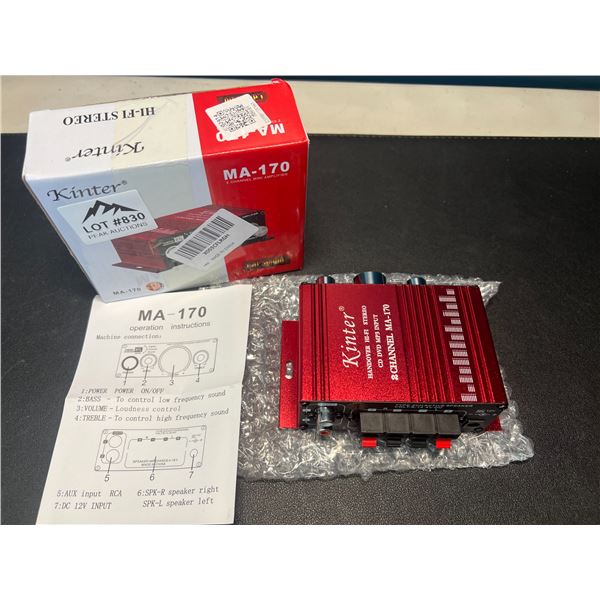 Lot of 1 Kinter MA170 2Channel Mini Amplifier