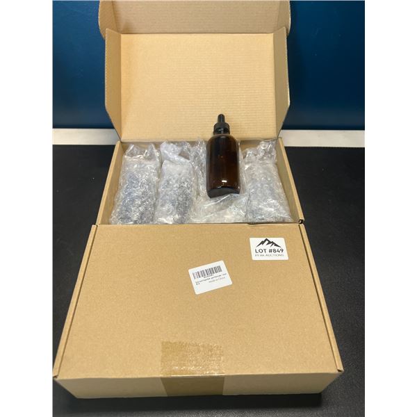 Lot of 2 Boxes of Glass Dropper Bottles - 4pcs per box (8 total)