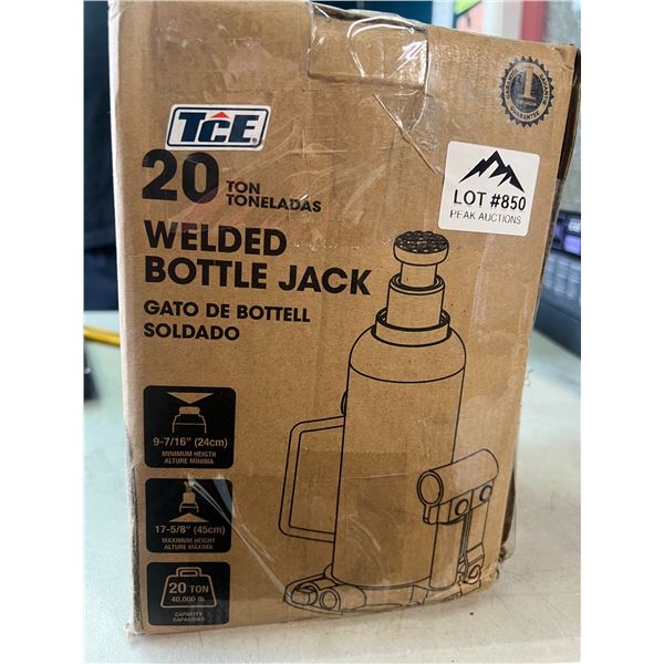 Lot of 1 20-Ton Welded Bottle Jack