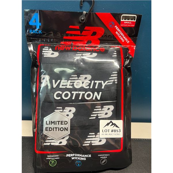 Lot of 1 Pack of New Balance Performance Wicking Boxer Briefs - Small - 4Pack