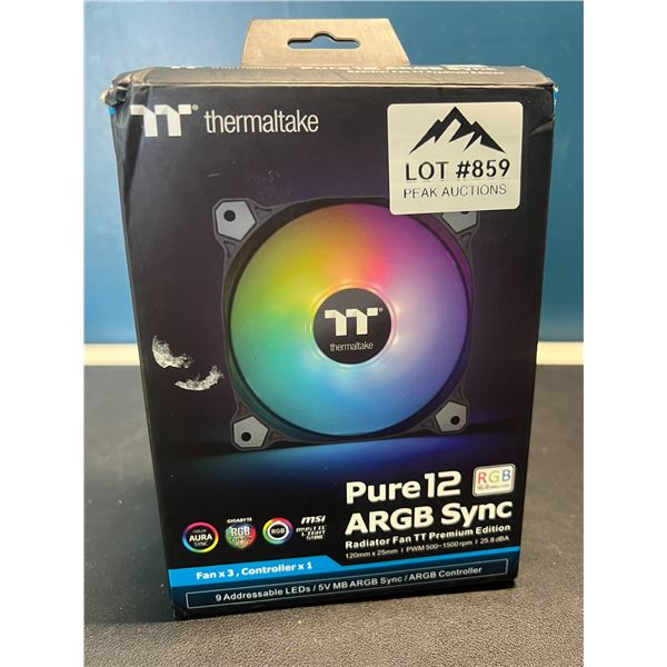 Lot of Thermaltake Pure12 ARGB Sync PC Fans (3pack)
