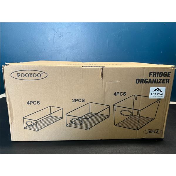 Lot of Plastic Fridge Storage Organizers/Containers - 10PC Set