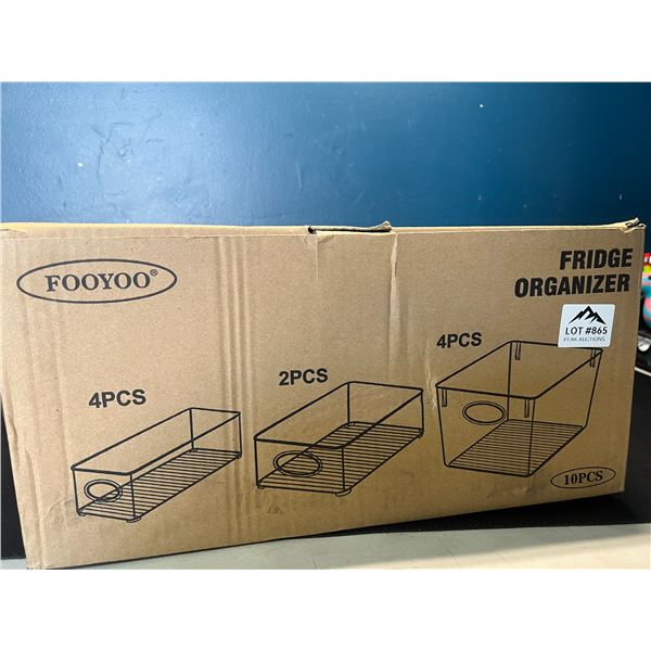 Lot of Plastic Fridge Storage Organizers/Containers - 10PC Set