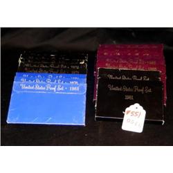 LOT OF 18 PROOF SETS STARTING 1969